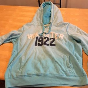 Hollister hoodie with sewn on letters